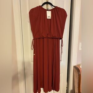 H&M Strapless Rust Dress